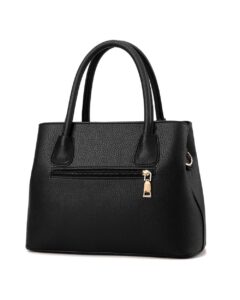 Ainvoer Black Hand & Shoulder Bag With Scarf Tassel